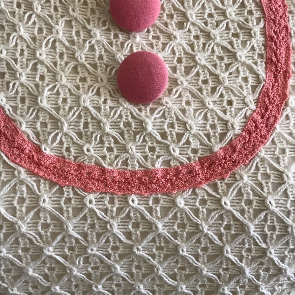 NWT Cream and Pink Top Size S - Picture 3 of 6